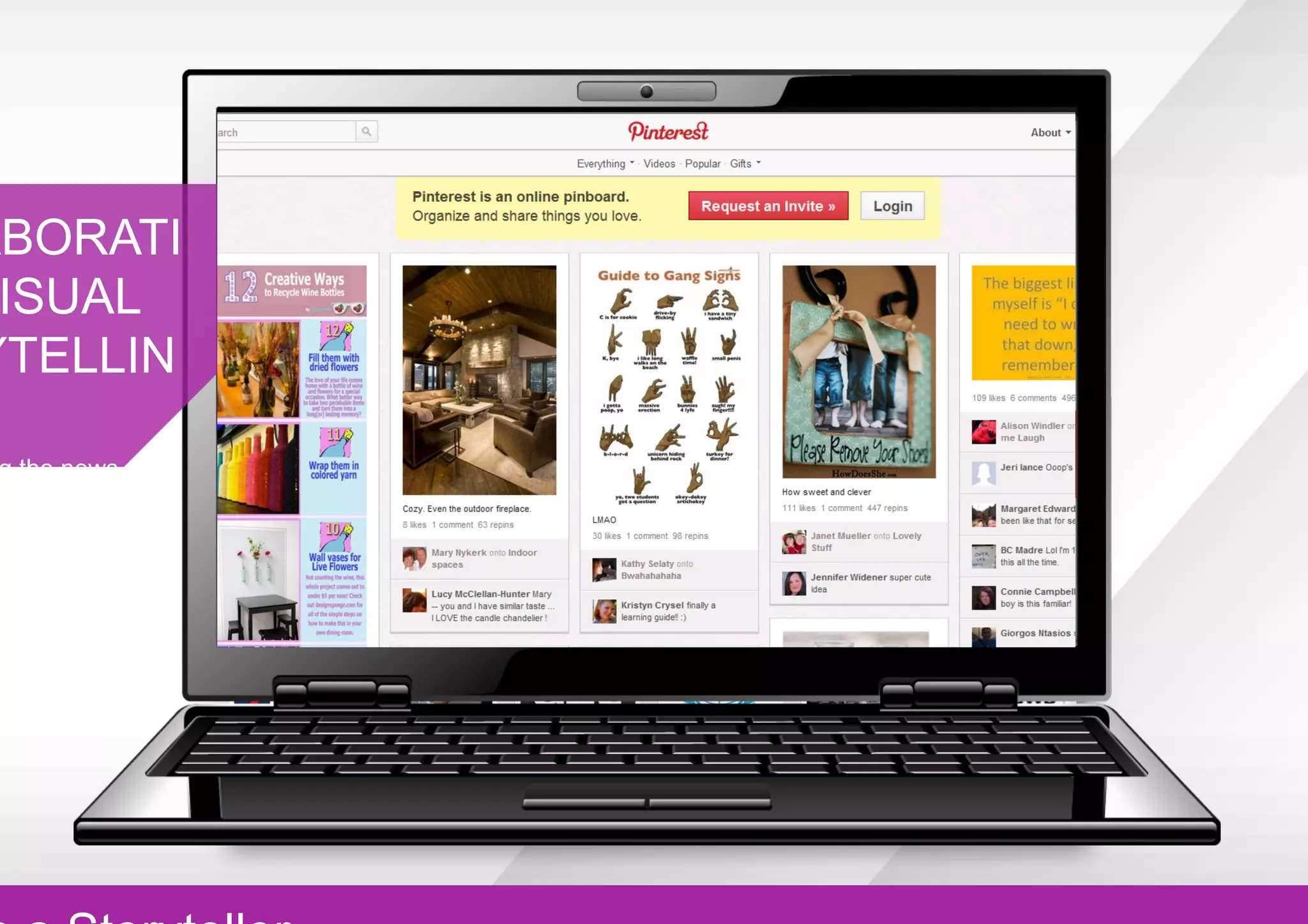 ABORATI
 ISUAL
YTELLIN

g the news and
 