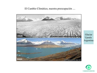 El Cambio Climático, nuestra preocupación … Glaciar Upsala  Argentina 