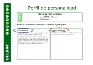 Perfil de personalidad
 