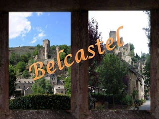 Belcastel (Bèl Castèl in Occitan) is a commune in the Aveyron department in southern France. The village is medieval in character, with cobbled streets and lauze-roofed (stone tiled) houses. The bulk of the village and the castle (Château de Belcastel) are situated on the steep north bank of the Aveyron River. Several buildings including the fifteenth century church are on the south side of the river, with a similarly aged bridge (pictured) connecting the two. A ruined fort can also be found about a kilometre west of the village on the south bank of the river. It was nominated as one of the most beautiful village of France, Les Plus Beaux Villages de France, and the local council regularly hosts watercolour competitions and art exhibitions during the summer. Belcastel 
