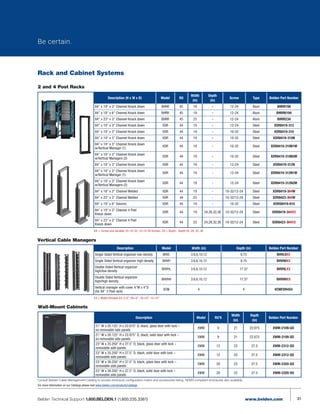 Belden Racks Belden AV solutions 2017 | PDF