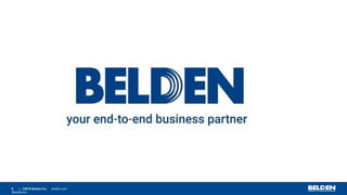 BELDEN INTRODUCTION and RAILWAY SOLUTION | PPTX