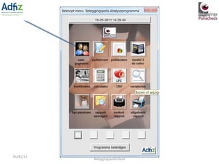 05/31/11 Gerard van Santen, partner Beleggingspolischeck 