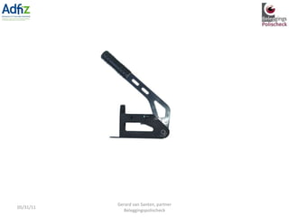 05/31/11 Gerard van Santen, partner Beleggingspolischeck 