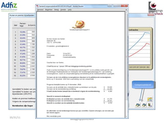 Kosten-allocatie en compensatieberekening 05/31/11 Gerard van Santen, partner Beleggingspolischeck Compensatiebrief 