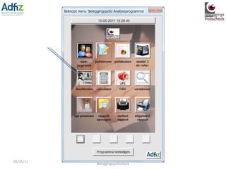 05/31/11 Gerard van Santen, partner Beleggingspolischeck 