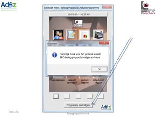 05/31/11 Gerard van Santen, partner Beleggingspolischeck 