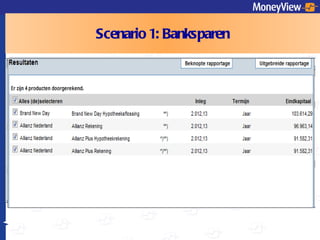Scenario 1: Banksparen 