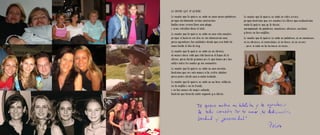 LO MUCHO QUE TE QUIERO
Lo mucho que te quiero no cabe en unas pocas palabras,   Lo mucho que te quiero no cabe en estos versos,
porque ciertamente serían necesarias                     porque tendrían que ser muchos los libros que contendrían
tantas como arena tiene una playa,                       cada te quiero que yo te daría
o como estrellas tiene el cielo.                         acompañado de palabras, canciones, abrazos, caricias
Lo mucho que te quiero no cabe en una sola canción       y besos en tus mejillas.
porque si tuviera ese don no me alcanzaría una,          Lo mucho que te quiero no cabe en palabras, ni en canciones,
para agradecer tus cuidados desde que era bebé de        ni en abrazos, ni encaricias, ni en besos, ni en versos
cuna hasta el día de hoy.                                ... pero si cabe en tu hermoso corazón ...
Lo mucho que te quiero no cabe en un abrazo,
al menos claro está que éste tuviera el toque de lo
eterno, para darte gracias por lo que haces por tus
nietos entre los cuales yo me encuentro.
Lo mucho que te quiero no cabe en una caricia,
tendrían que ser mis manos a tu rostro atadas
para poder darte una a cada instante.
Lo mucho que te quiero no cabe en un beso solitario,
en la mejilla o en la frente,
o en tus manos de mujer valiente,
tendría que besarte cada segundo y a diario.
 