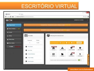 ESCRITÓRIO VIRTUAL
www.bbom.com.br/belembbom
 