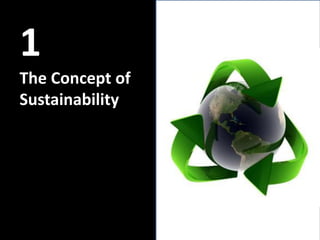 1
The Concept of
Sustainability
 