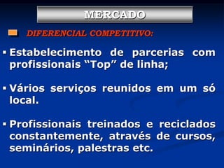 VISÃO DO EMPREENDIMENTOSer o melhor centro  de Estética da cidade  atendendo as expectativas dos nossos clientes no que diz respeito à busca por qualidade de vida, saúde e beleza.Ser a solução em produtos e serviços de beleza e estética, diferenciando-se pela qualidade e privacidade no atendimento além de rapidez nos serviços prestados.