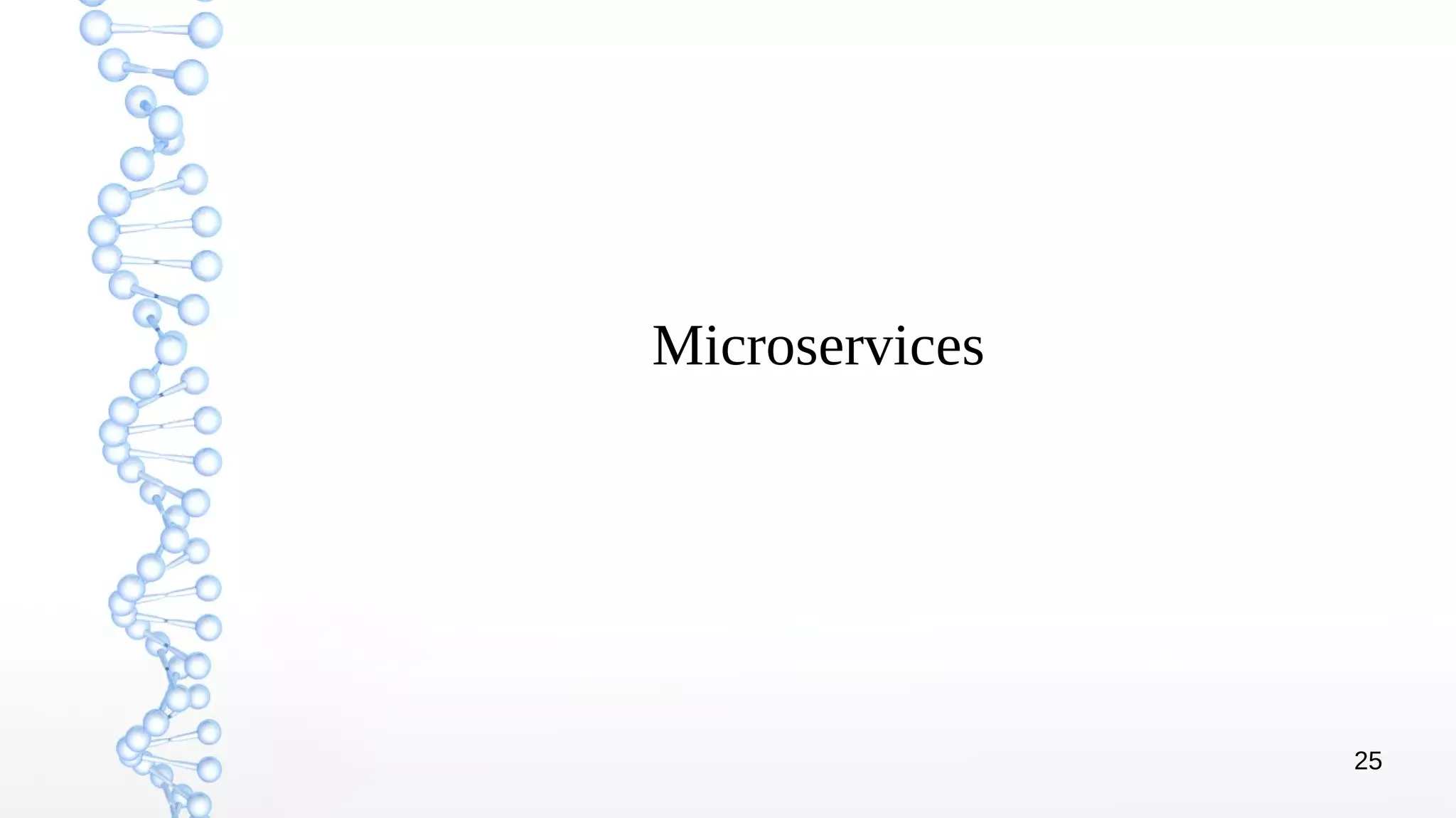 25
Microservices
 