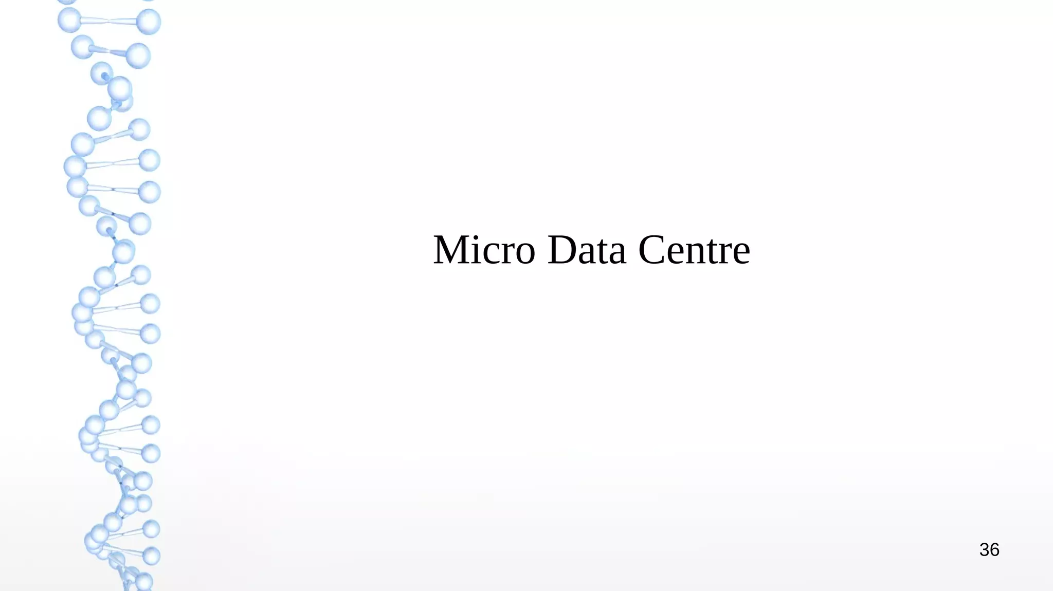 36
Micro Data Centre
 