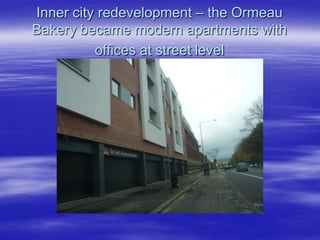 Inner city redevelopment – the Ormeau Bakery became modern apartments with offices at street level