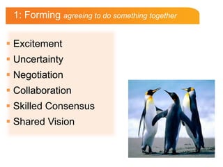 1: Forming agreeing to do something together<br /><ul><li> Excitement