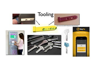 Tooling
http://www.revk.uk/2013/12/abs-lock-vs-3d-printer.html
 