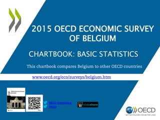 www.oecd.org/eco/surveys/belgium.htm
2015 OECD ECONOMIC SURVEY
OF BELGIUM
CHARTBOOK: BASIC STATISTICS
This chartbook compares Belgium to other OECD countries
OECD
OECD Economics
 
