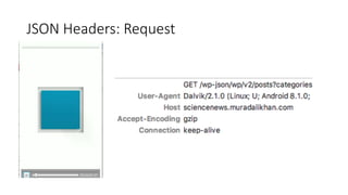 JSON Headers: Request
 