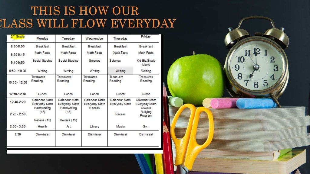 1st day of 2nd grade