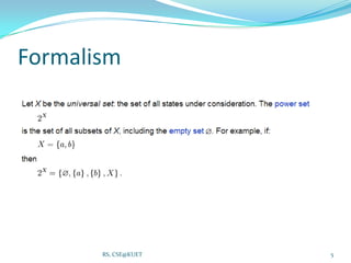 Formalism
5RS, CSE@KUET
 
