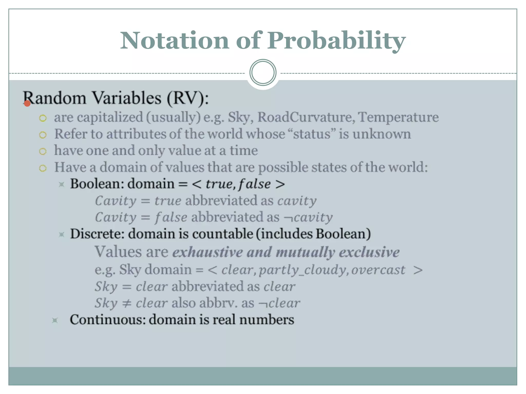 Notation of Probability

 