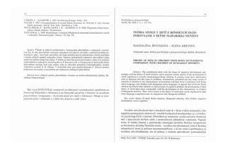 Přesvědčení o rodinných vztazích - vybrané teoretické koncepce a nárys jejich aplikace v praxi rodinné terapie