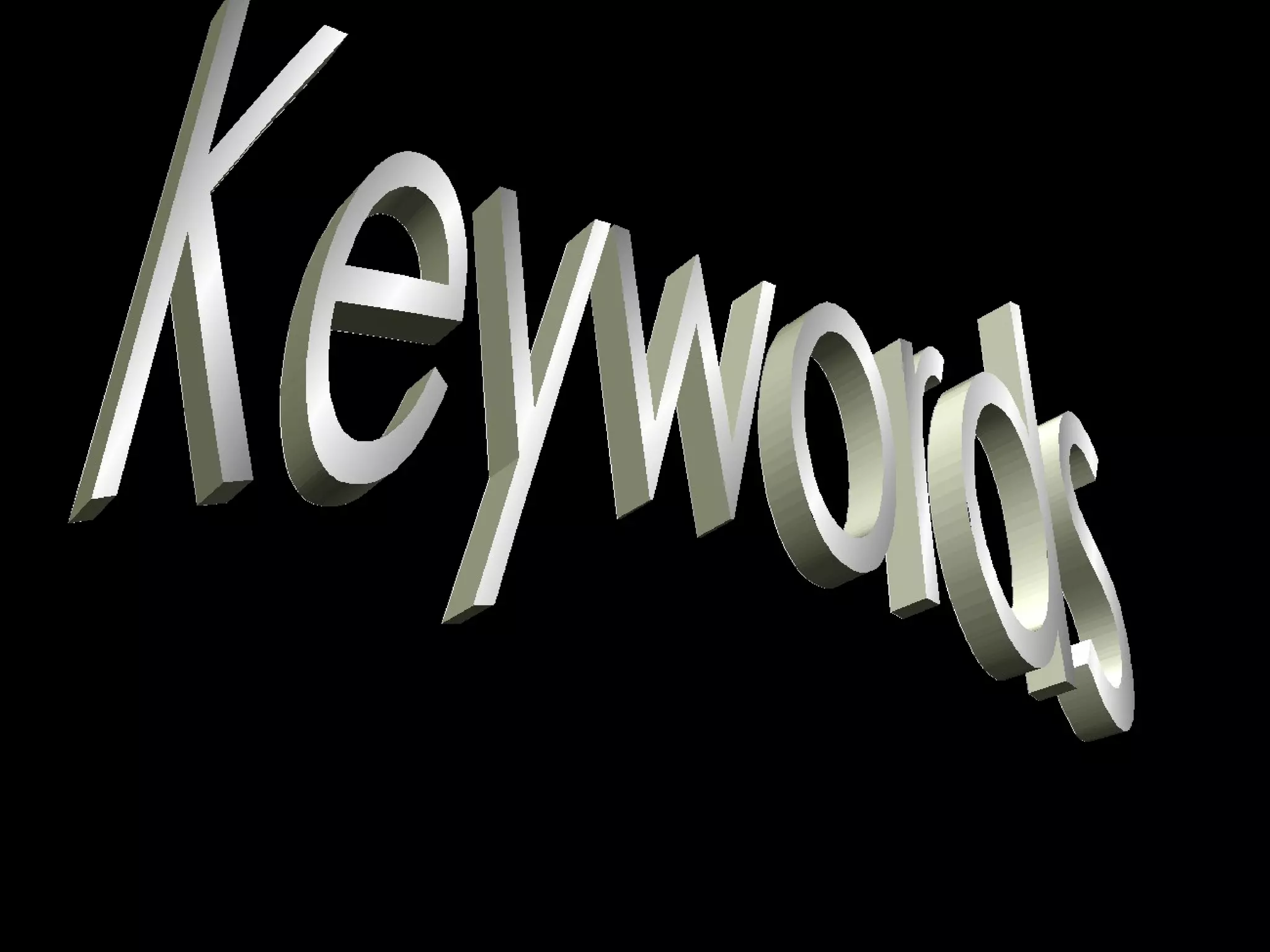 Keywords 