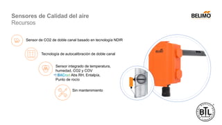 Sensor de CO2 de doble canal basado en tecnología NDIR
Sensor integrado de temperatura,
humedad, CO2 y COV
Abs RH, Entalpía,
Punto de rocío
Tecnología de autocalibración de doble canal
Sin mantenimiento
Sensores de Calidad del aire
Recursos
 