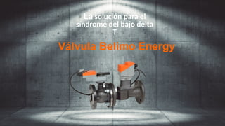 La solución para el
síndrome del bajo delta
T
Válvula Belimo Energy
 