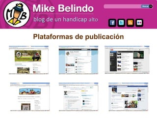 Plataformas de publicación
 