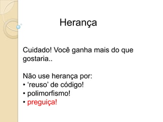 HerançaTranstornos?