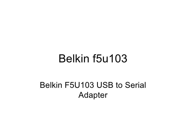 Belkin f5u103