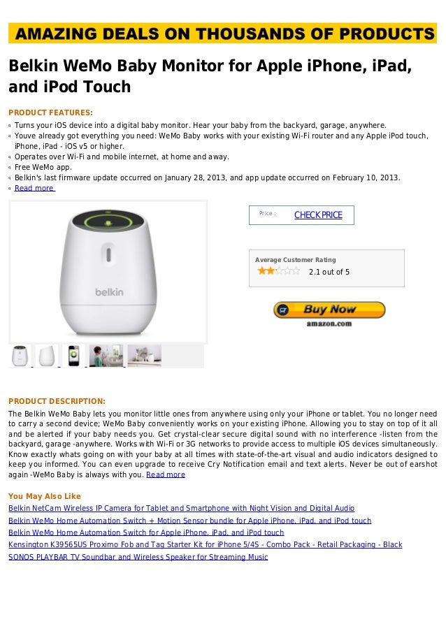 belkin baby monitor