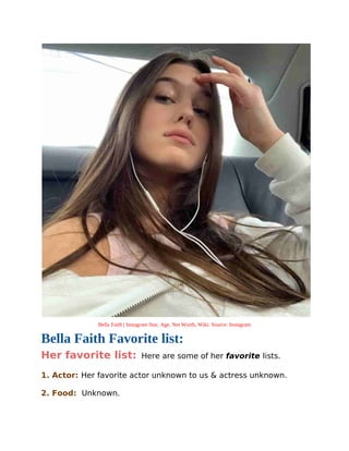 Bella faith-biography | PDF