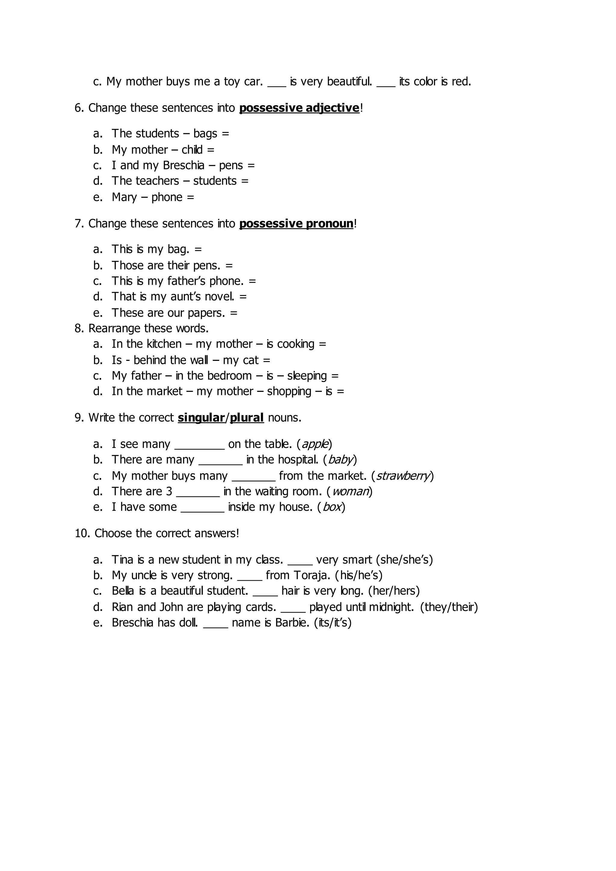 Soal Ulangan Kelas 5 SD Semester 1 DOCX Soal ulangan kelas 5 sd semester 1 docx