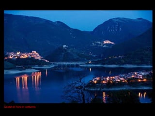 Castel di Tora in notturno 