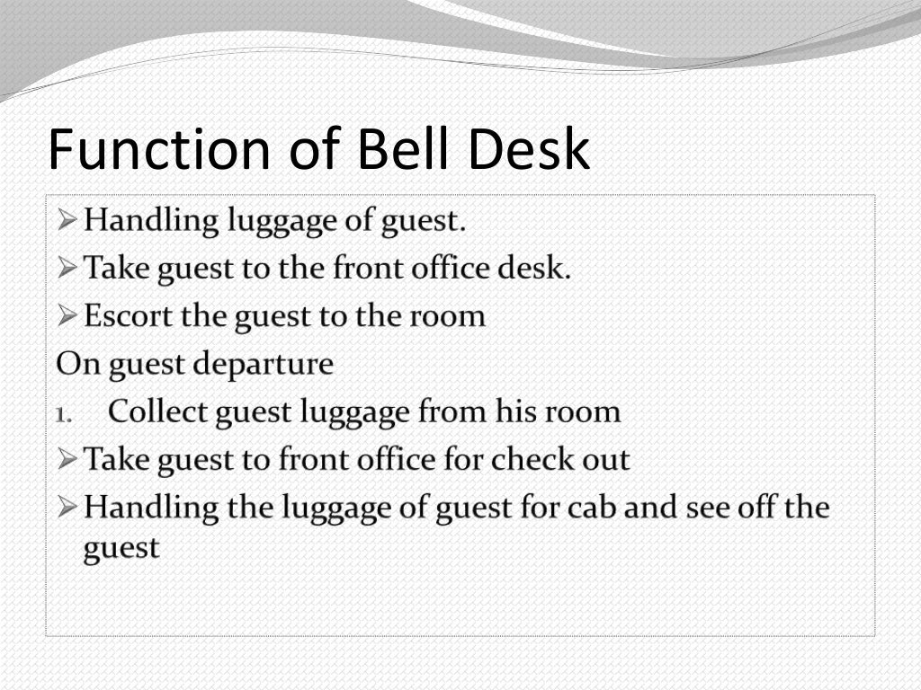 Bell desk