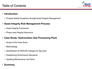 Asset Integrity Management approach to achieve excellence in Process ...