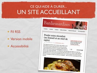CE QUI AIDE À DURER...
    UN SITE ACCUEILLANT


Fil RSS

Version mobile

Accessibilité
 