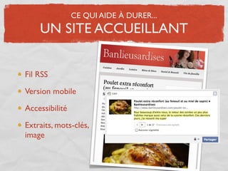 CE QUI AIDE À DURER...
    UN SITE ACCUEILLANT


Fil RSS

Version mobile

Accessibilité

Extraits, mots-clés,
image
 