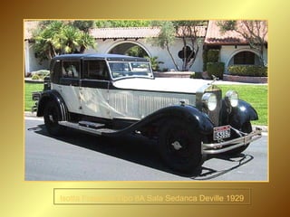 Isotta Fraschini Tipo 8A Sala Sedanca Deville 1929 