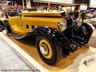 Delage D8 S Cabriolet Pourtout de 1933.
 