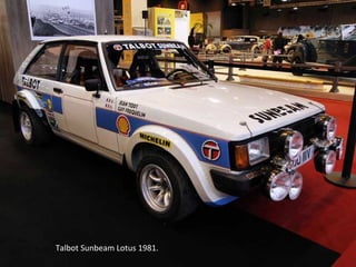 Talbot Sunbeam Lotus 1981.
 