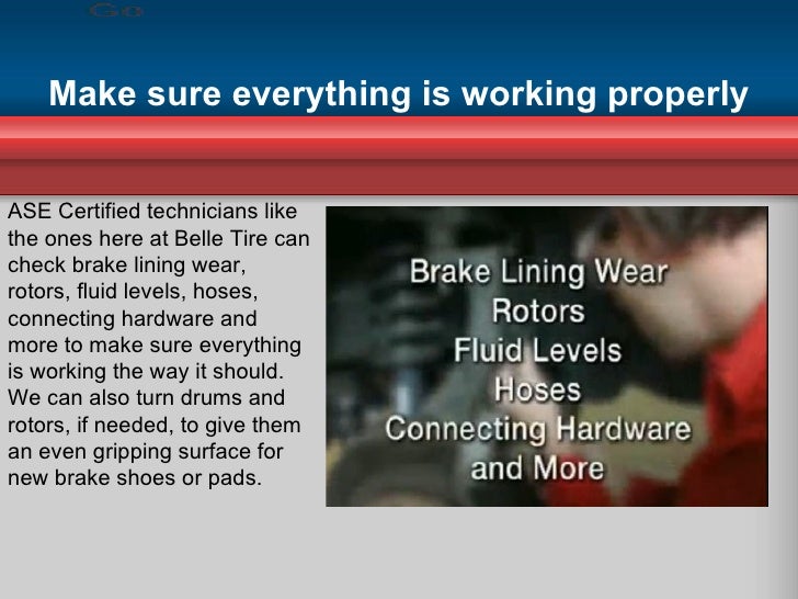 Belle Tire Car Care Tips Brakes and Rotors