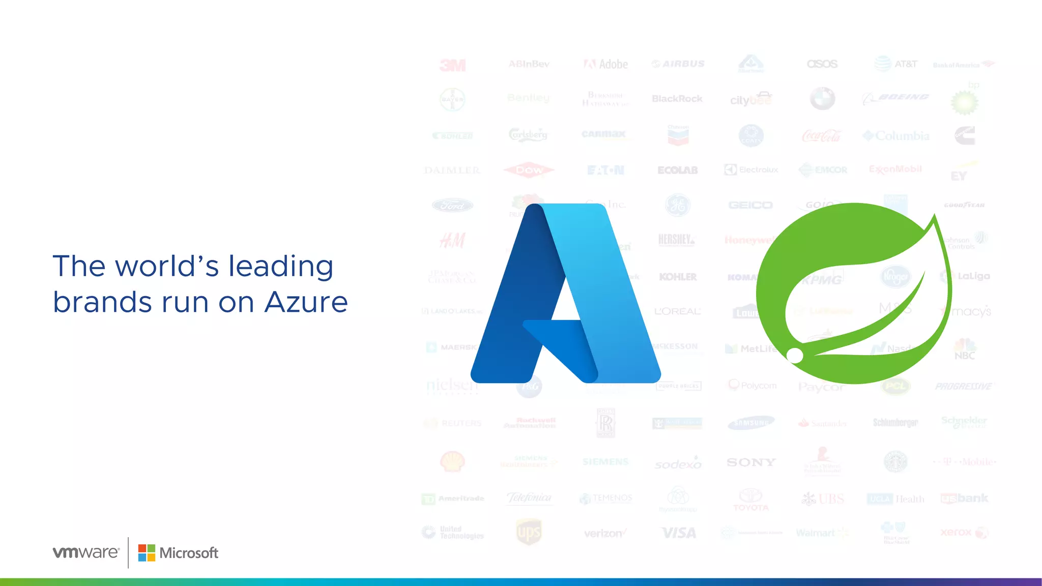 The world’s leading
brands run on Azure
 