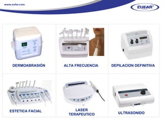 DERMOABRASIÓN ALTA FRECUENCIA DEPILACION DEFINITIVA ESTETICA FACIAL LASER TERAPEUTICO ULTRASONIDO 