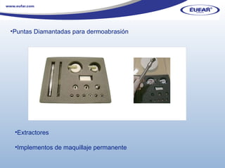 Puntas Diamantadas para dermoabrasión Extractores Implementos de maquillaje permanente 