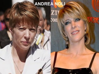 ANTES DEL MAQUILLAJE DESPUES DEL MAQUILLAJE
ANDREA NOLI
 