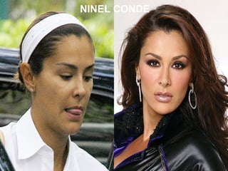 ANTES DEL MAQUILLAJE DESPUES DEL MAQUILLAJE
NINEL CONDE
 